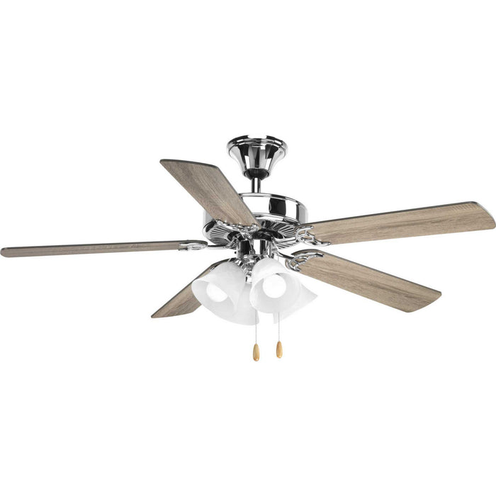 52``Ceiling Fan from the Air Pro collection in Polished Chrome finish
