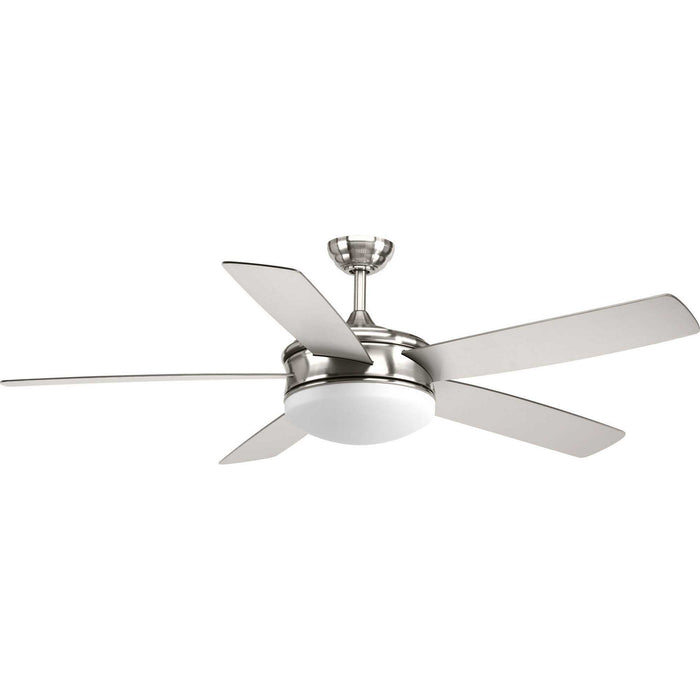 60``Ceiling Fan from the Fresno collection in Brushed Nickel finish