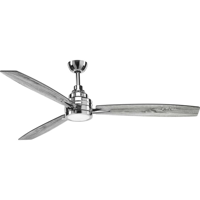 Progress Lighting - P2554-1530K - 60``Ceiling Fan - Gaze - Polished Chrome