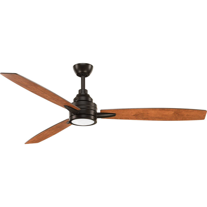 60``Ceiling Fan from the Gaze collection in Antique Bronze finish