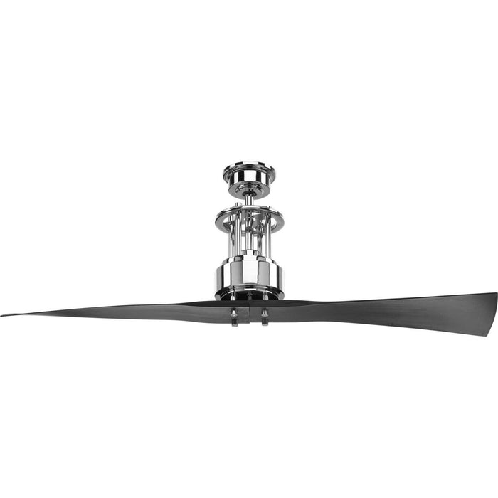 Progress Lighting - P2570-15 - 56``Ceiling Fan - Spades - Polished Chrome