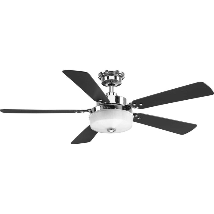 52``Ceiling Fan from the Tempt collection in Polished Chrome finish