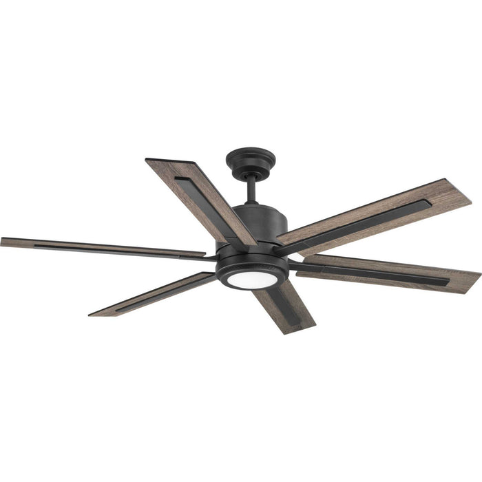 60``Ceiling Fan from the Glandon collection in Gilded Iron finish