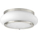 Progress Lighting - P350081-009-30 - LED Flush Mount - Opal-Linen LED - Brushed Nickel