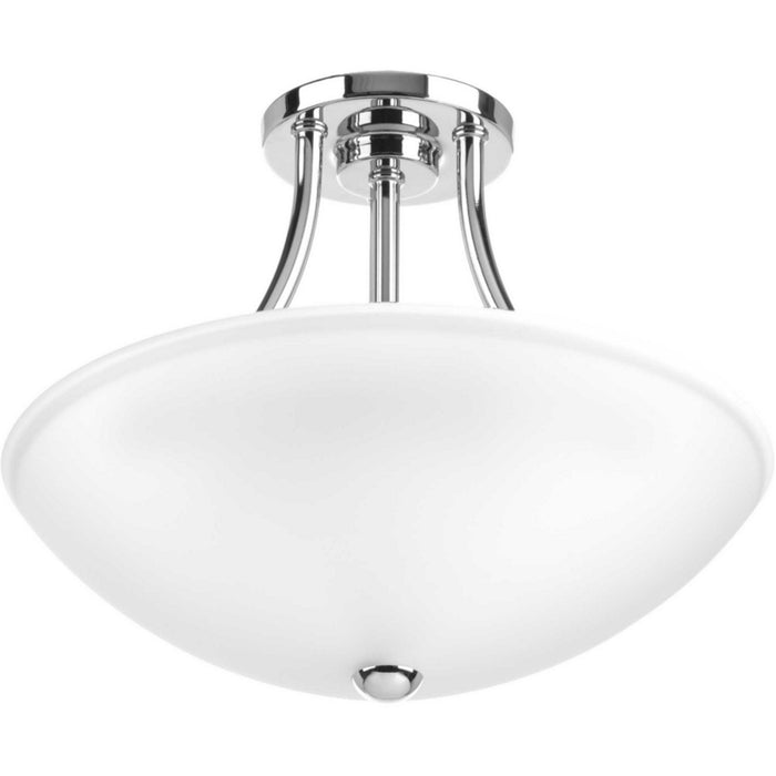 LED Semi-Flush/Convertible from the Gather collection in Polished Chrome finish