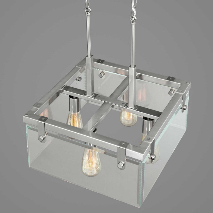 Four Light Semi-Flush/Convertible from the Glayse collection in Brushed Nickel finish