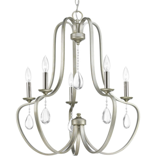 Progress Lighting - P400087-134 - Five Light Chandelier - Anjoux - Silver Ridge