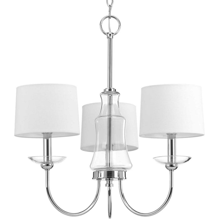 Three Light Chandelier from the Litchfield collection in Polished Chrome finish