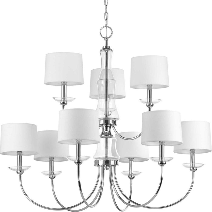 Nine Light Chandelier from the Litchfield collection in Polished Chrome finish