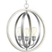 Progress Lighting - P500093-141 - Three Light Pendant - Conestee - Galvanized Finish