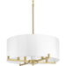 Progress Lighting - P500108-078 - Four Light Pendant - Palacio - Vintage Gold