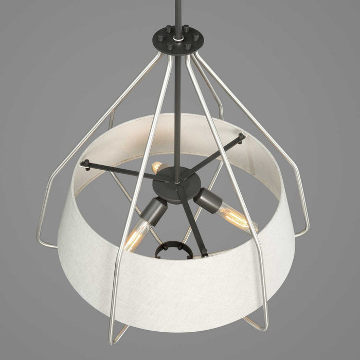 Three Light Pendant from the Hangar collection in Brushed Nickel finish