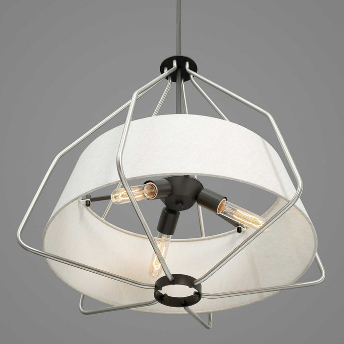 Three Light Pendant from the Hangar collection in Brushed Nickel finish
