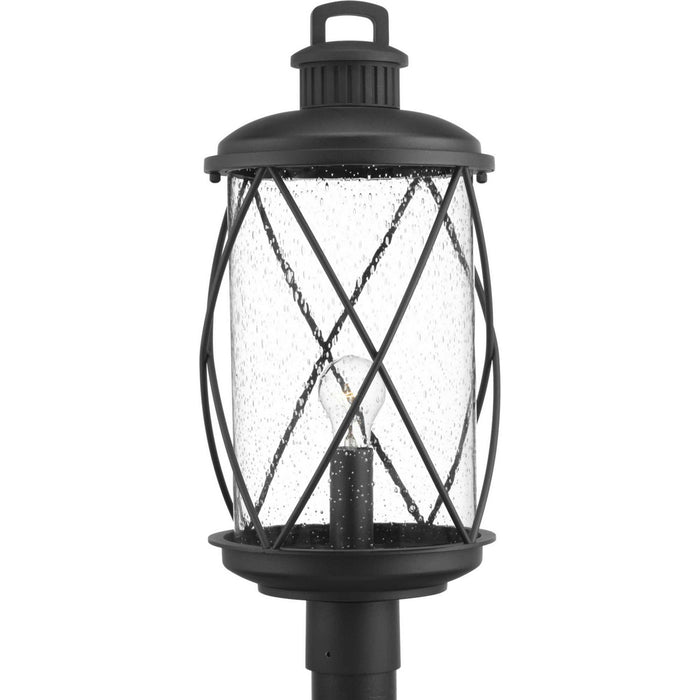 One Light Post Lantern from the Hollingsworth collection in Black finish
