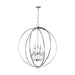 Generation Lighting - F3058/9PN - Nine Light Chandelier - Corinne - Polished Nickel
