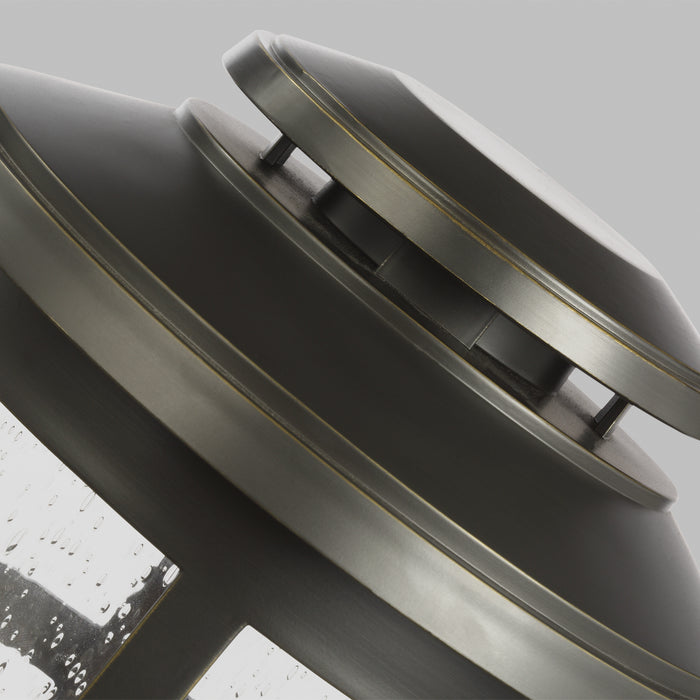 Three Light Outdoor Post Lantern from the Newport collection in Antique Bronze finish