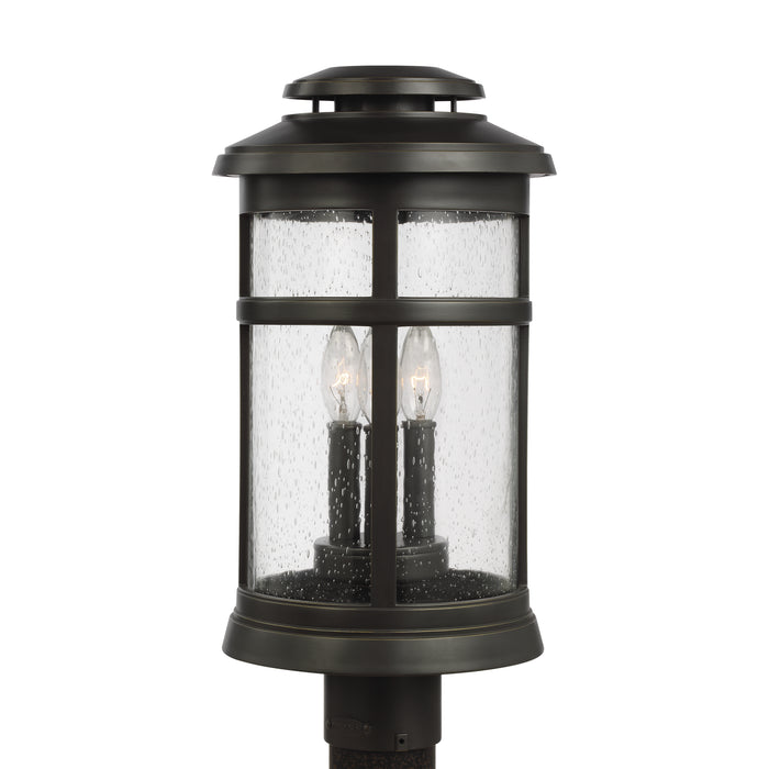 Generation Lighting - OL14307ANBZ - Three Light Outdoor Post Lantern - Newport - Antique Bronze