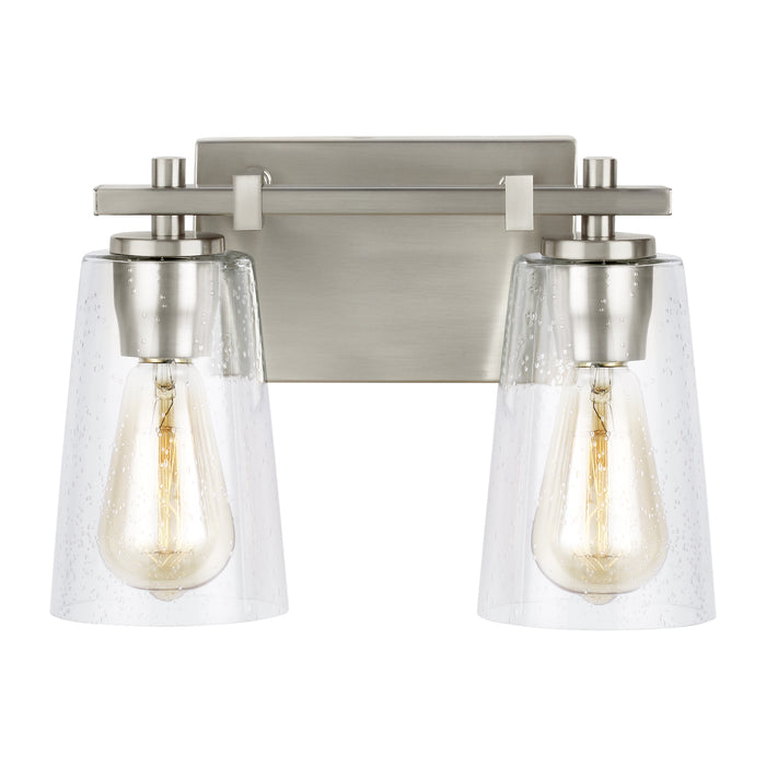 Generation Lighting - VS24302SN - Two Light Vanity - Mercer - Satin Nickel