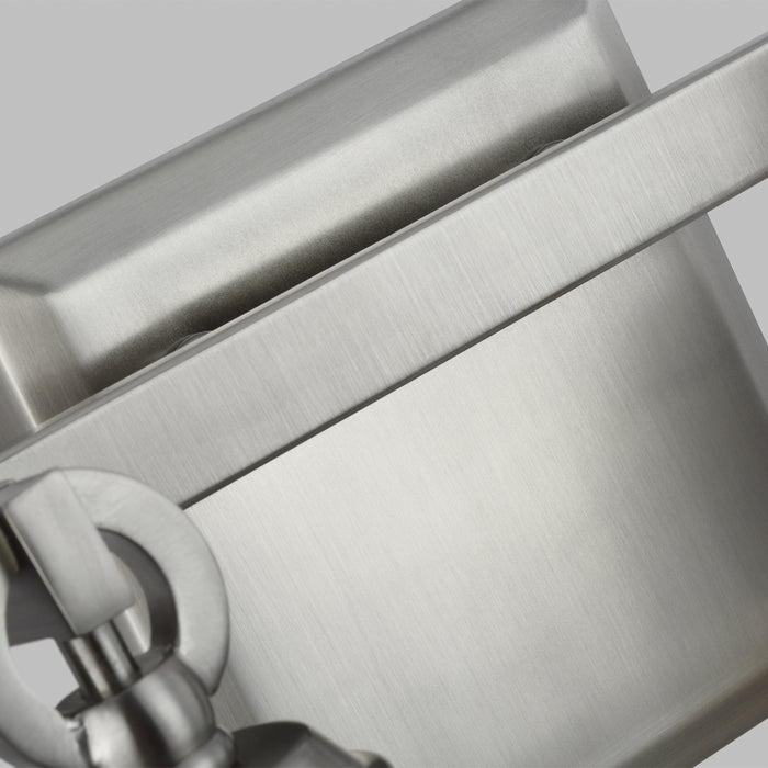 Two Light Vanity from the Monterro collection in Satin Nickel finish