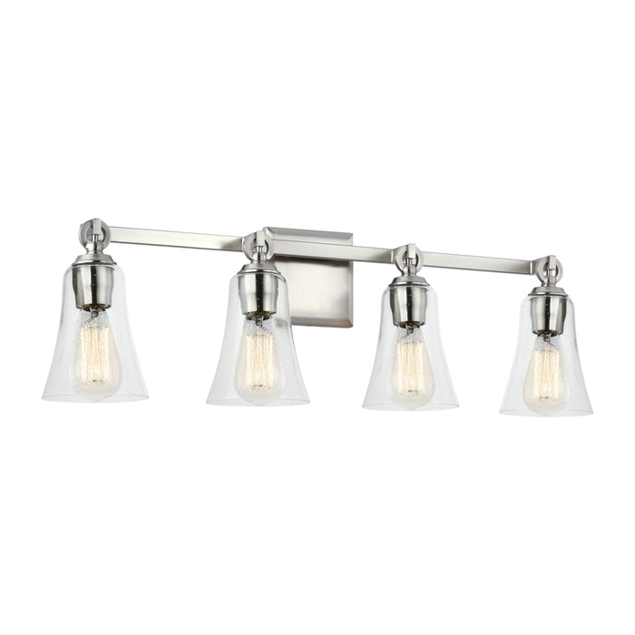 Four Light Vanity from the Monterro collection in Satin Nickel finish