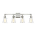 Generation Lighting - VS24704SN - Four Light Vanity - Monterro - Satin Nickel