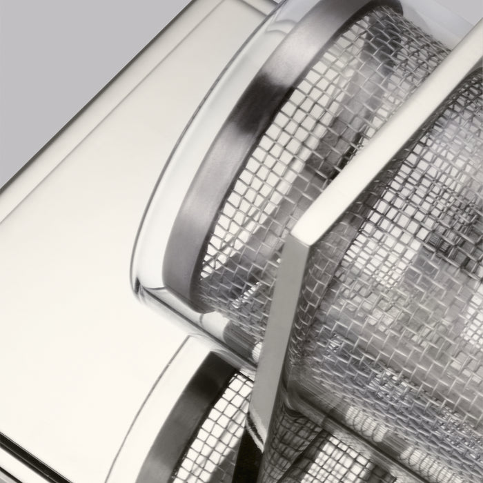 One Light Wall Sconce from the Silo collection in Polished Nickel finish