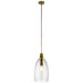 Kichler - 43090NBR - One Light Pendant - Lakum - Natural Brass