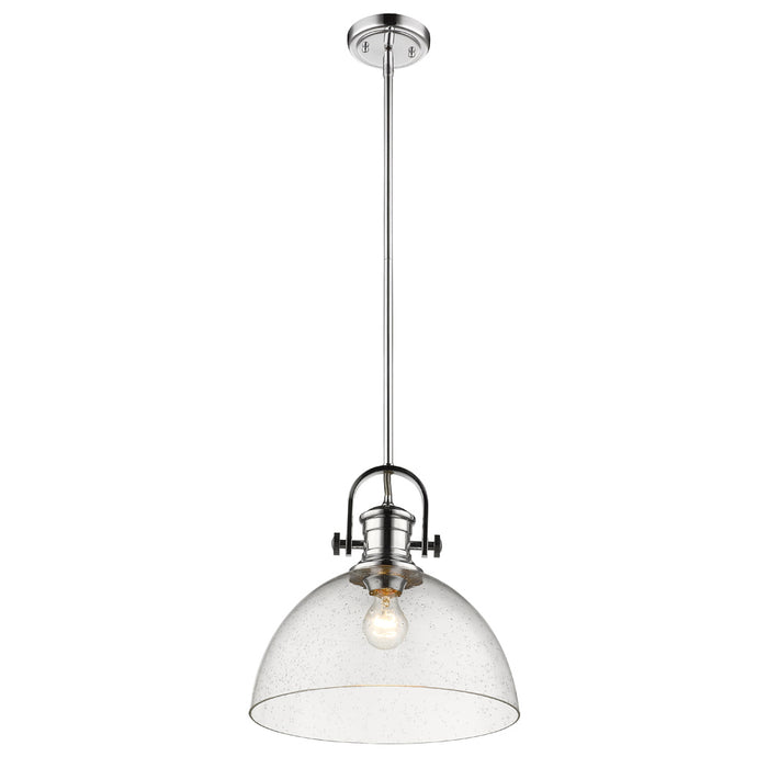 One Light Pendant from the Hines collection in Chrome finish