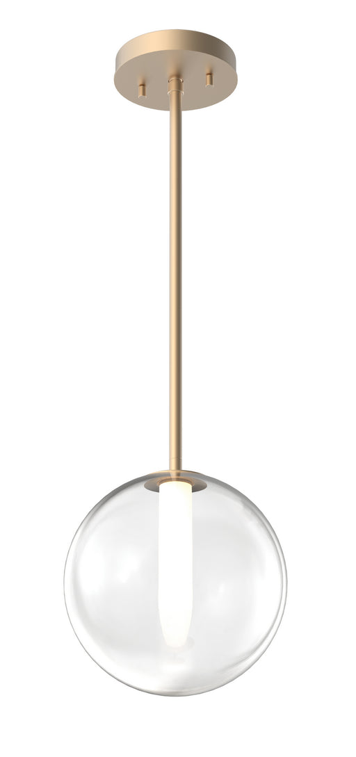 DVI Lighting - DVP27010VBR-CL - One Light Pendant - Courcelette - Venetian Brass w/ Clear Glass