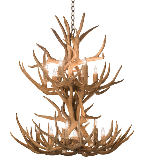 Meyda Tiffany - 200460 - 12 Light Chandelier - Antlers - Antique Copper