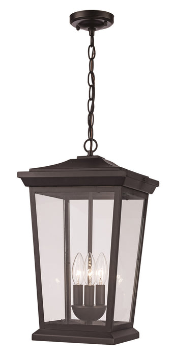 Trans Globe Imports - 50775 BK - Three Light Hanging Lantern - Black