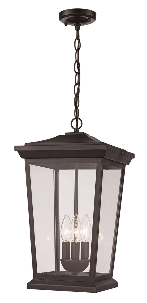 Trans Globe Imports - 50775 BK - Three Light Hanging Lantern - Black