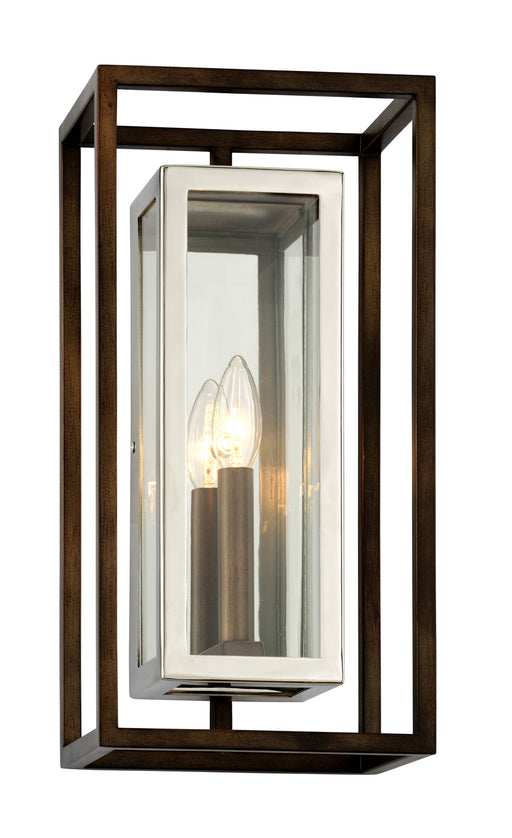 Troy Lighting - B6512 - One Light Wall Sconce - Morgan - Bronze With Polished Stainless