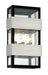 Troy Lighting - B6523 - Three Light Wall Sconce - Dana Point - Black With Brushed Stainless