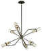 Troy Lighting - F6316 - Six Light Chandelier - Raef - Textured Bronze Brushed Brass