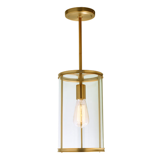 JVI Designs - 1241-10 - One Light Pendant - Gramercy - Satin Brass