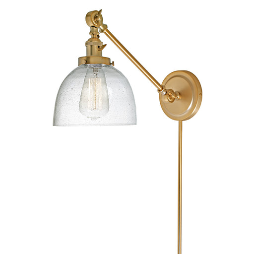 JVI Designs - 1255-10 S5-CB - One Light Swing Arm Wall Sconce - Soho - Satin Brass