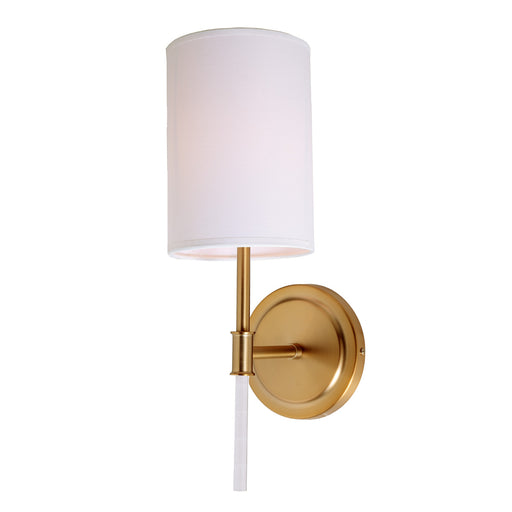 JVI Designs - 1265-10 - One Light Wall Sconce - Hudson - Satin Brass