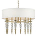 Hudson Valley - 2330-AGB - Eight Light Pendant - Persis - Aged Brass