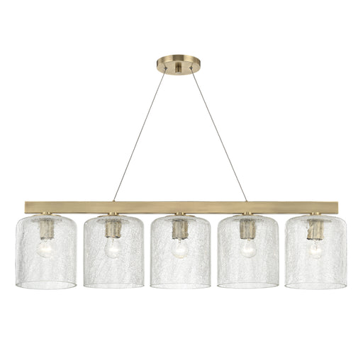Hudson Valley - 3240-AGB - Five Light Island Pendant - Charles - Aged Brass