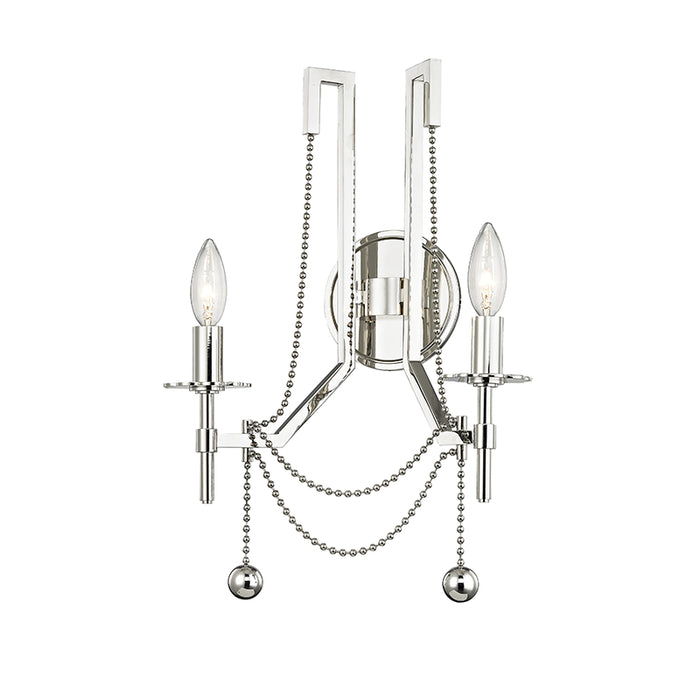 Hudson Valley - 5220-PN - Two Light Wall Sconce - Zariah - Polished Nickel