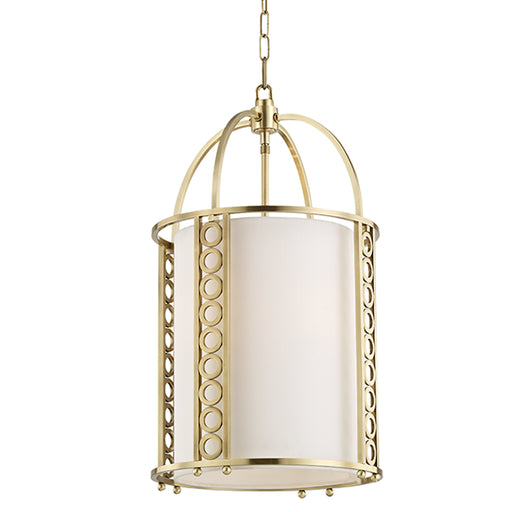Hudson Valley - 6714-AGB - Four Light Pendant - Infinity - Aged Brass