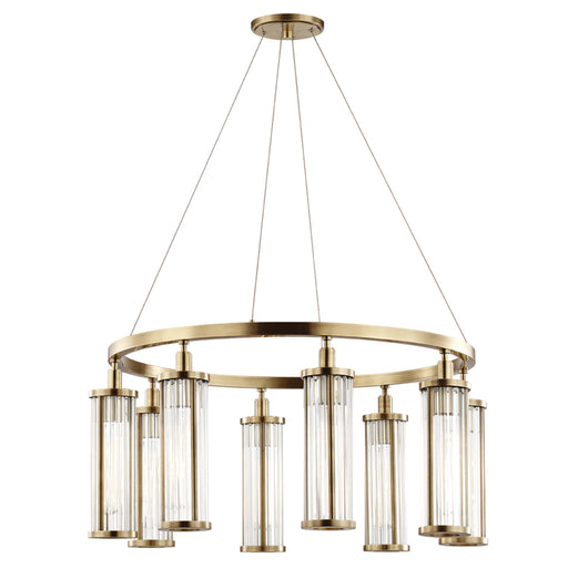 Hudson Valley - 9130-AGB - Eight Light Pendant - Marley - Aged Brass