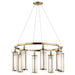 Hudson Valley - 9130-AGB - Eight Light Pendant - Marley - Aged Brass