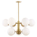 Mitzi - H193809-AGB - Nine Light Chandelier - Paige - Aged Brass
