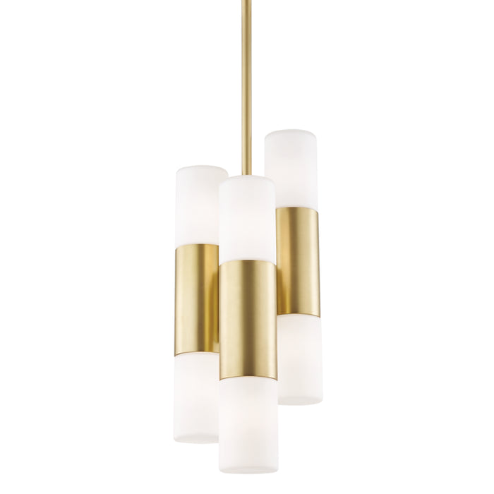 Mitzi - H196706-AGB - Six Light Pendant - Lola - Aged Brass