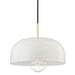 Mitzi - H199701L-AGB/CR - One Light Pendant - Avery - Aged Brass/Cream