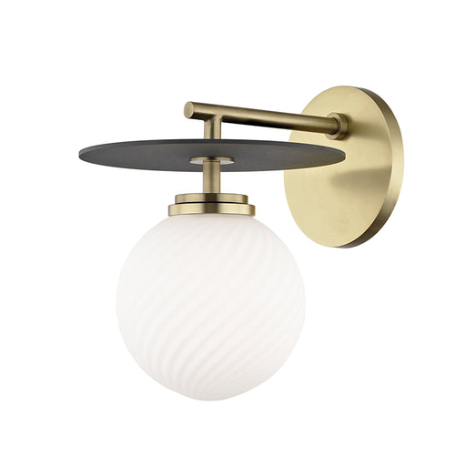 Mitzi - H200101-AGB/BK - One Light Wall Sconce - Ellis - Aged Brass/Black