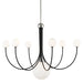 Mitzi - H234807-PN/BK - Seven Light Chandelier - Coco - Polished Nickel/Black