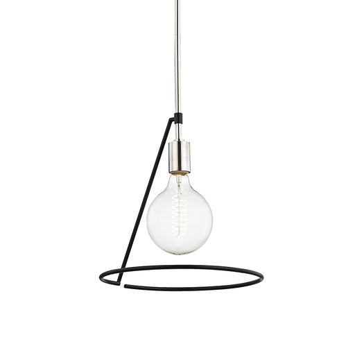 Mitzi - H245701-PN/BK - One Light Pendant - Dana - Polished Nickel/Black